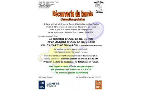 Découverte du Tennis
